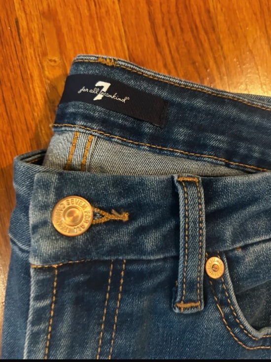 7 For All Mankind Denim - 7 For All Mankind Women’s Dark Blue Skinny Jeans